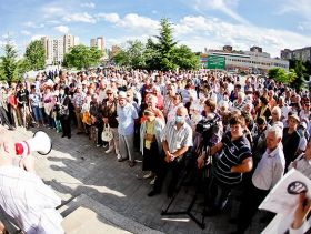 Митинг в Обнинске, фото Людимы Шапиро, Каспаров.Ru