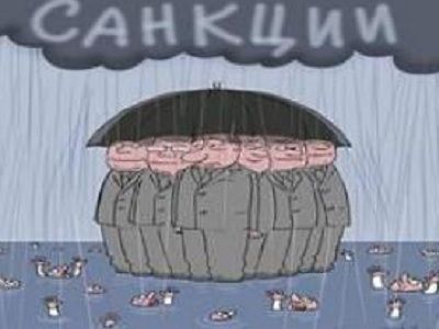 Санкции. Карикатура: Елкин