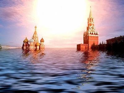 Москва подтопленная (коллаж). Источник - www.facebook.com/samson.sholademi Москва подтопленная (коллаж). Источник - www.facebook.com/samson.sholademi
