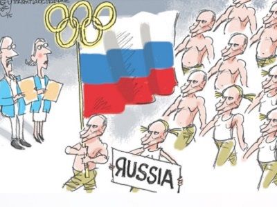 Карикатура "Назвать это допингом не вполне справедливо". Источник - caglecartoons.com