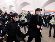 Задержания в московском метро в день назначенного 