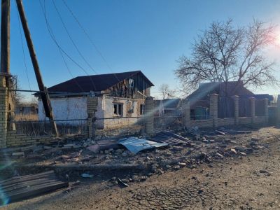 Последствия обстрела поселка Очеретино в Донецкой области. Фото: t.me/pavlokyrylenko_donoda