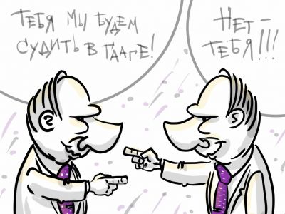 Шоу двойников: кто настоящий? Карикатура А.Петренко: t.me/PetrenkoAndryi